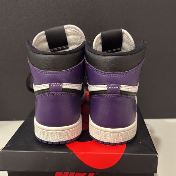 Kids Air Jordan 1 Retro High OG “Court Purple” - Picture 5 of 6